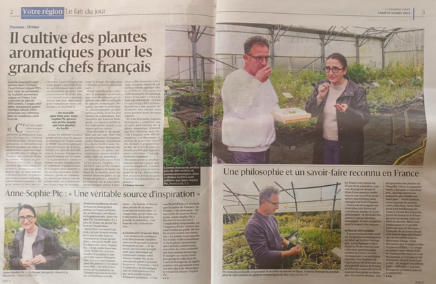 article Dauphiné libéré sur Arom'antique et Anne-Sophie Pic